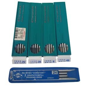 5x Eagle Turquoise No. 2375 H Drafting Drawing Lead 2H / 2B / H / 4H  (+4 DOZEN)